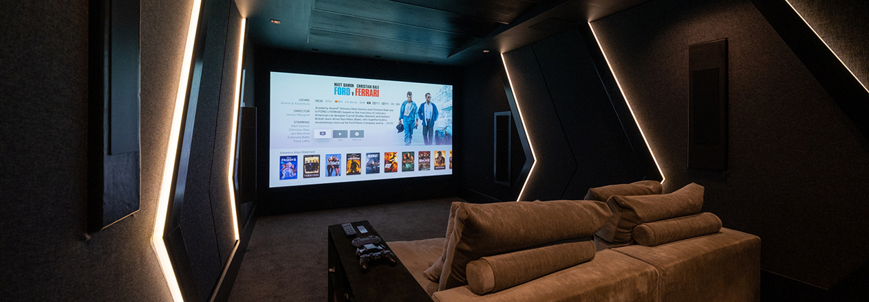 A completed private cinema in Camps Bay